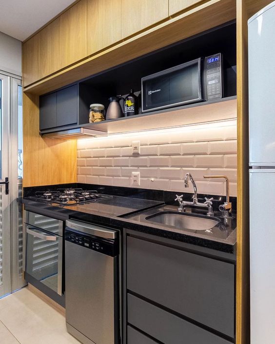 ideias de decoração cozinha bege pequena