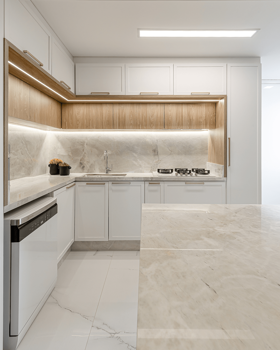 como usar tons de bege na decoração de cozinha