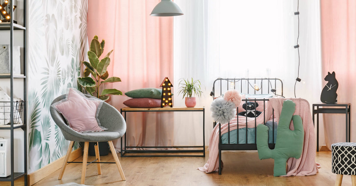 Papel de Parede ou Pintura Geométrica: Qual a Melhor Opção para o Quarto Teen?