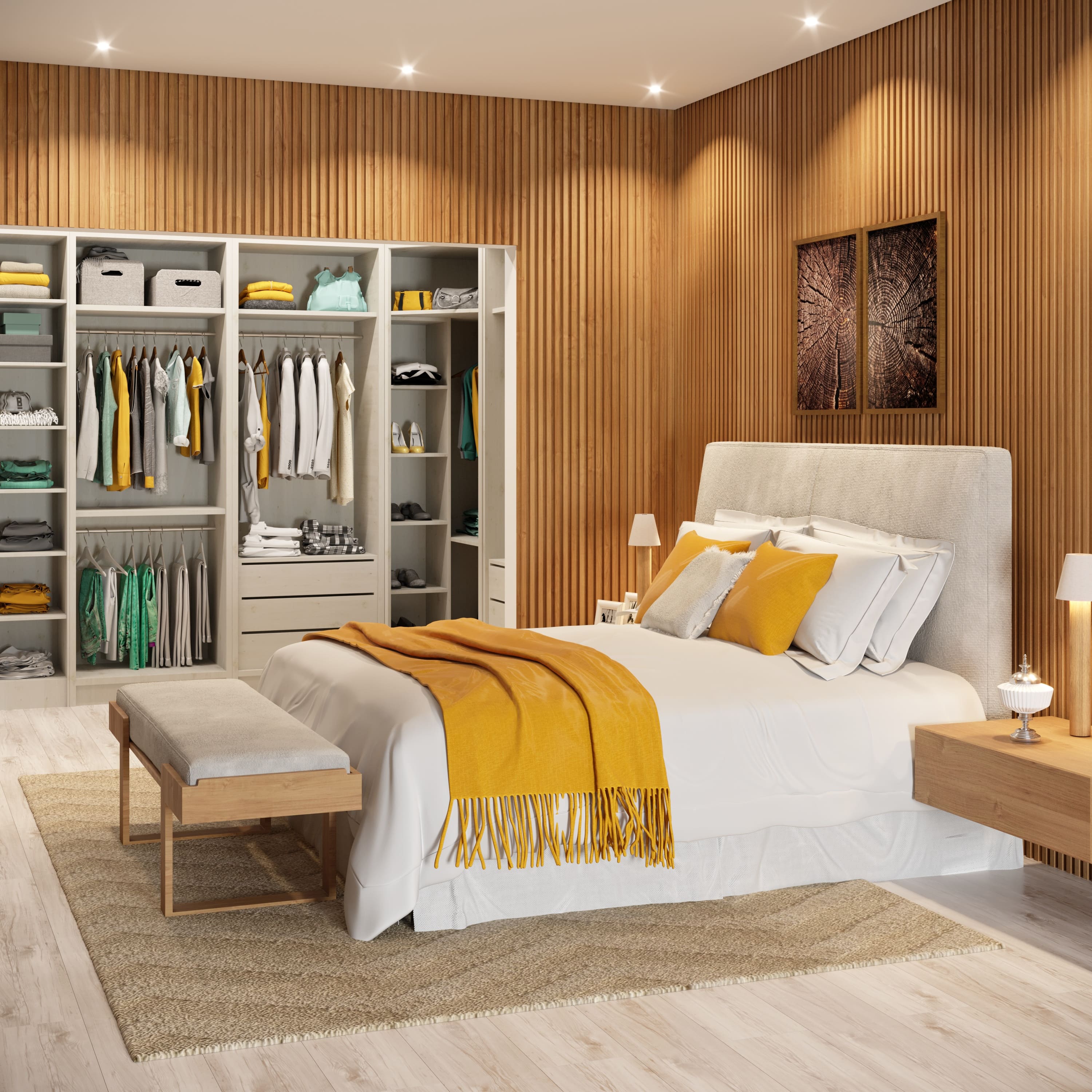 Iluminação estratégica: truques de luz para quartos compactos