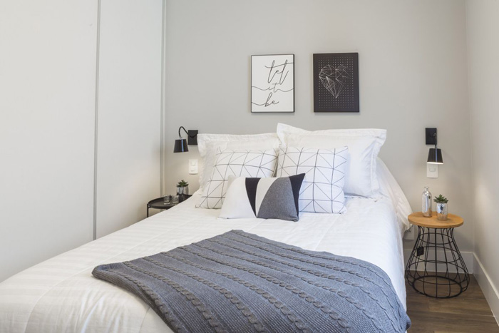 acabamentos para quarto pequeno