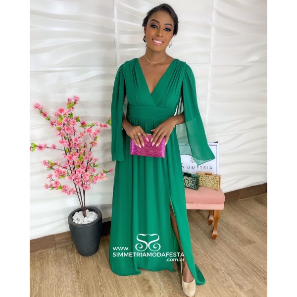 Como escolher o penteado ideal para vestido verde esmeralda