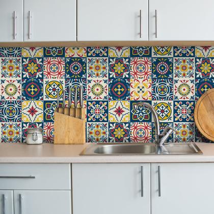 Transforme sua Cozinha com Adesivos de Azulejo: Estilos Metro White e Português