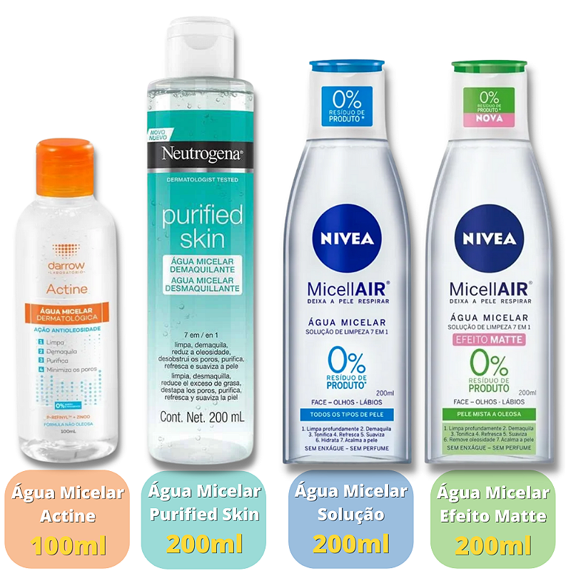 melhor agua micelar para pele seca e sensivel