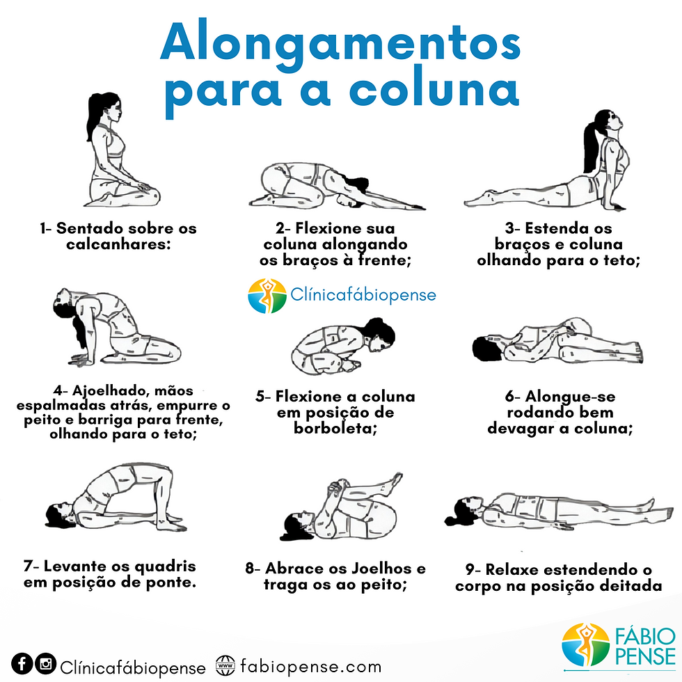 alongamento para a coluna