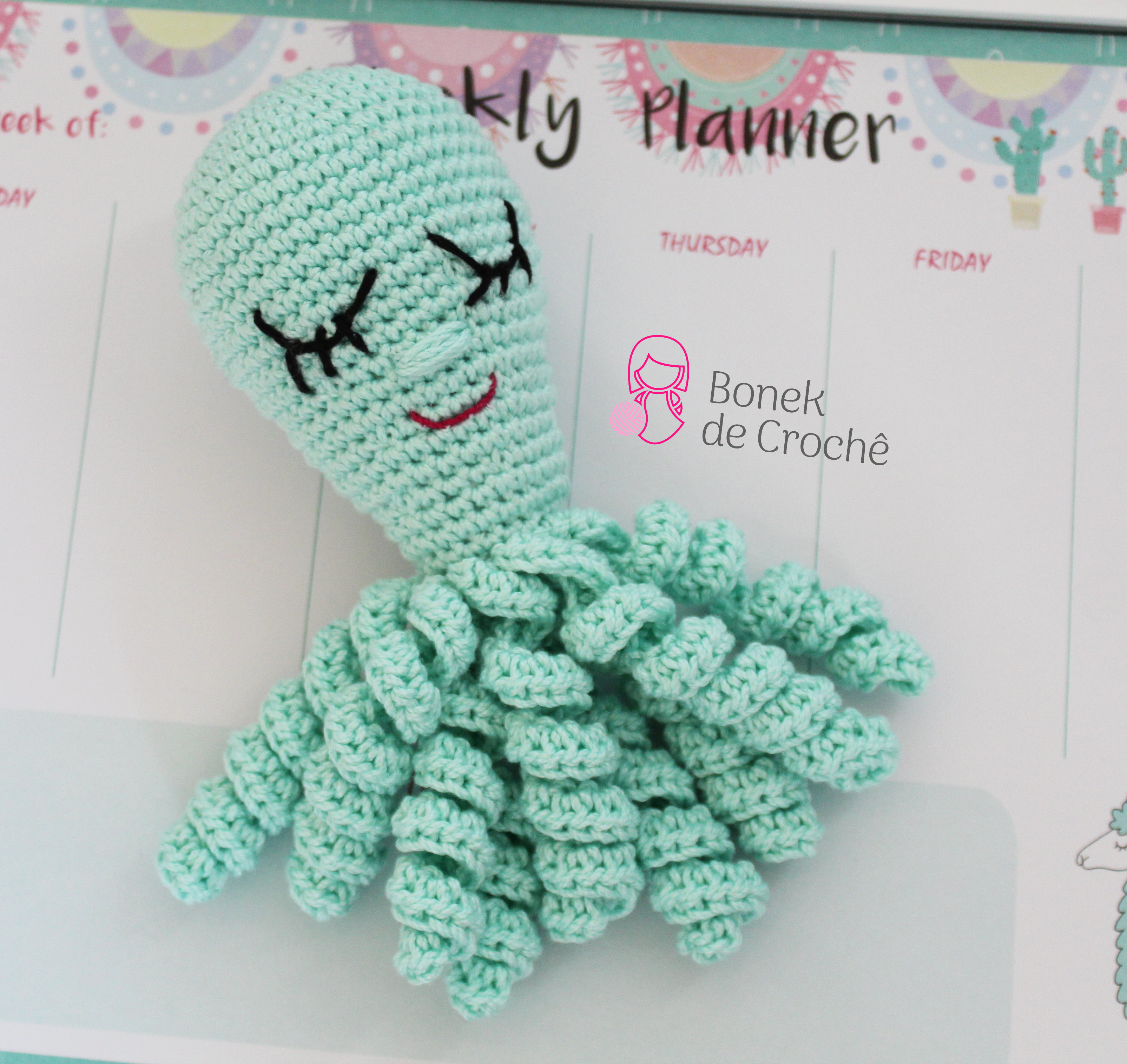 receita amigurumi polvo passo a passo fácil