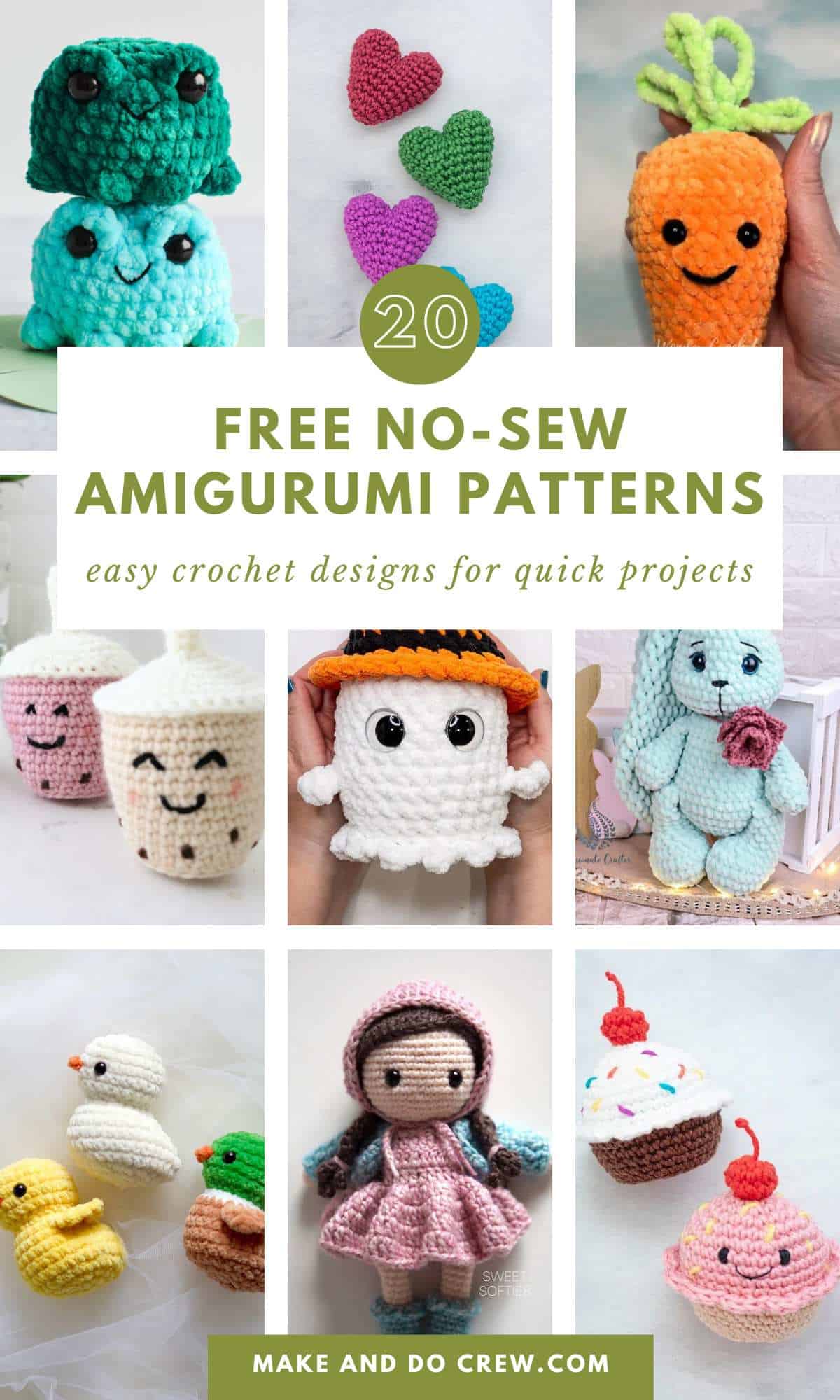 Onde Encontrar as Melhores Receitas Gratuitas de Amigurumi No-Sew