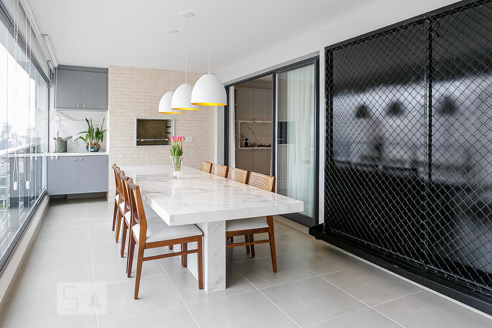 Varanda gourmet pequena: otimizando o espaço com criatividade