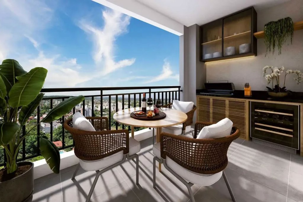 antes e depois varanda gourmet apartamento