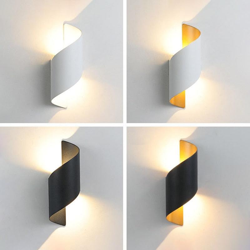 Arandela de parede com iluminação dupla
