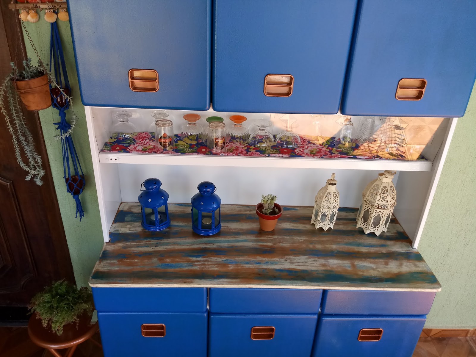 armario de cozinha antigo reformado