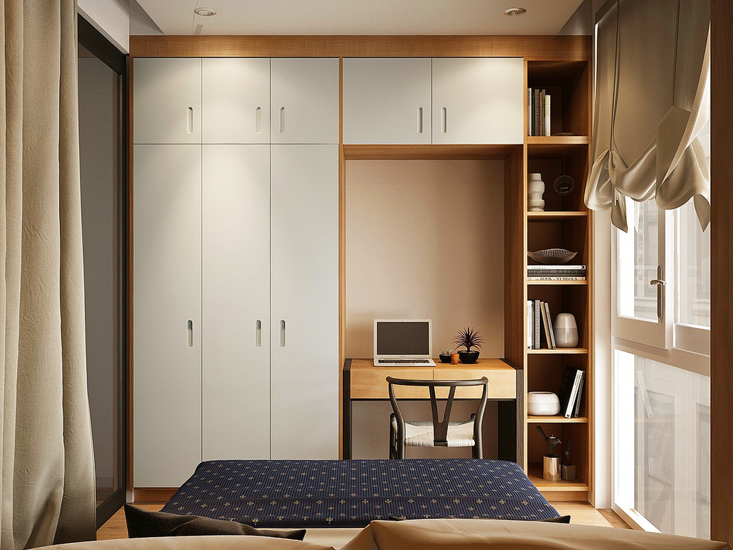 ideias de armário embutido para quarto pequeno
