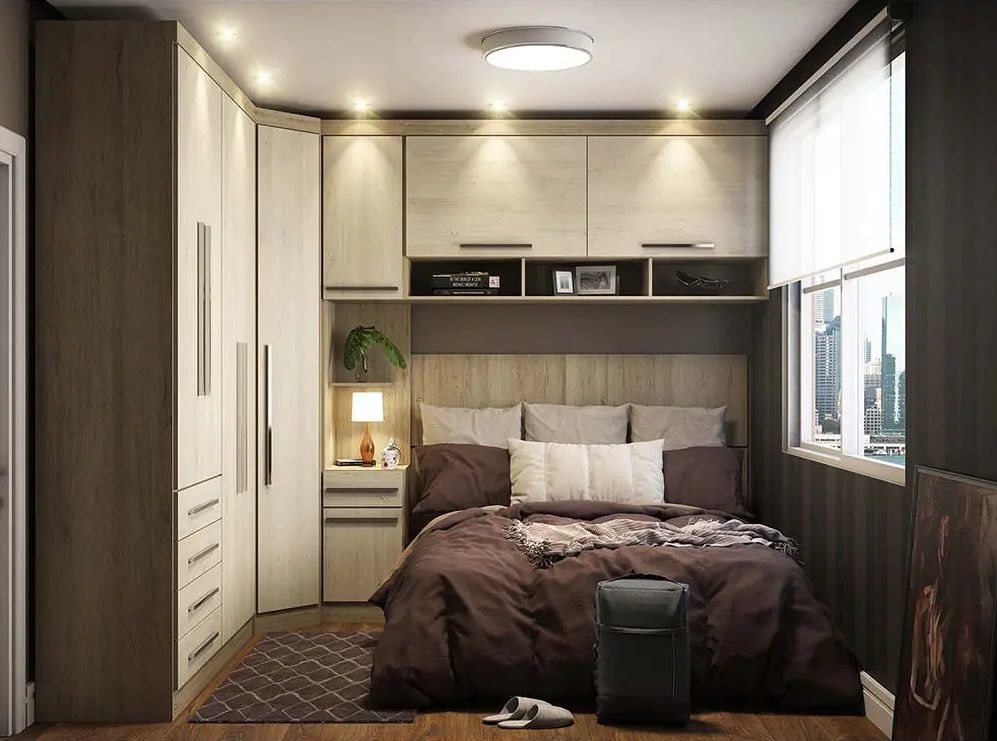 como fazer armário embutido para quarto pequeno