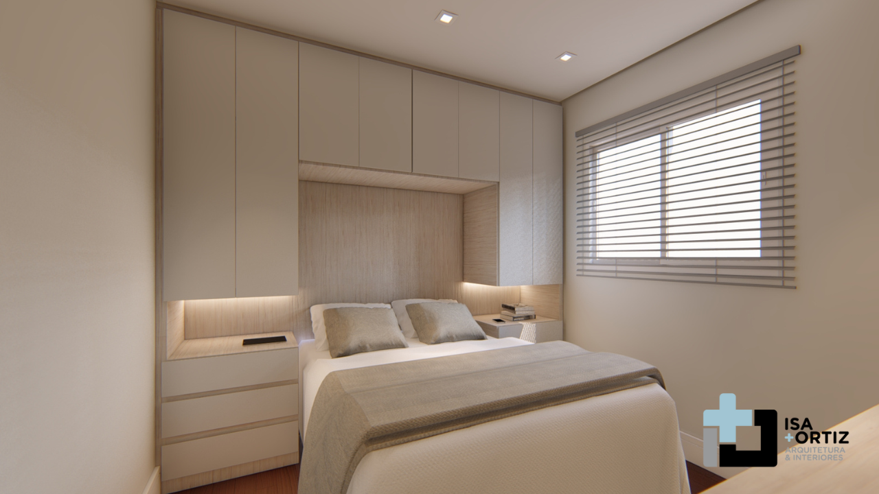 armário embutido vs guarda roupa planejado quarto pequeno