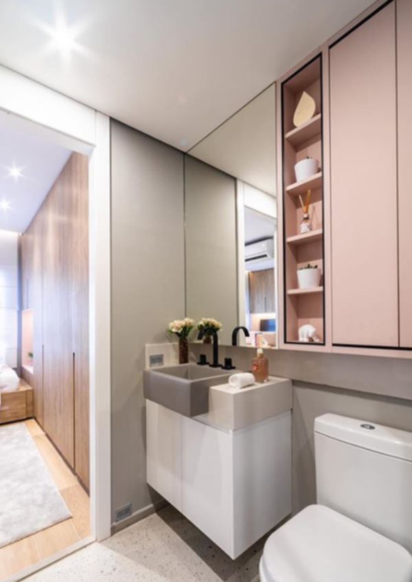 preço armário espelheira banheiro moderno