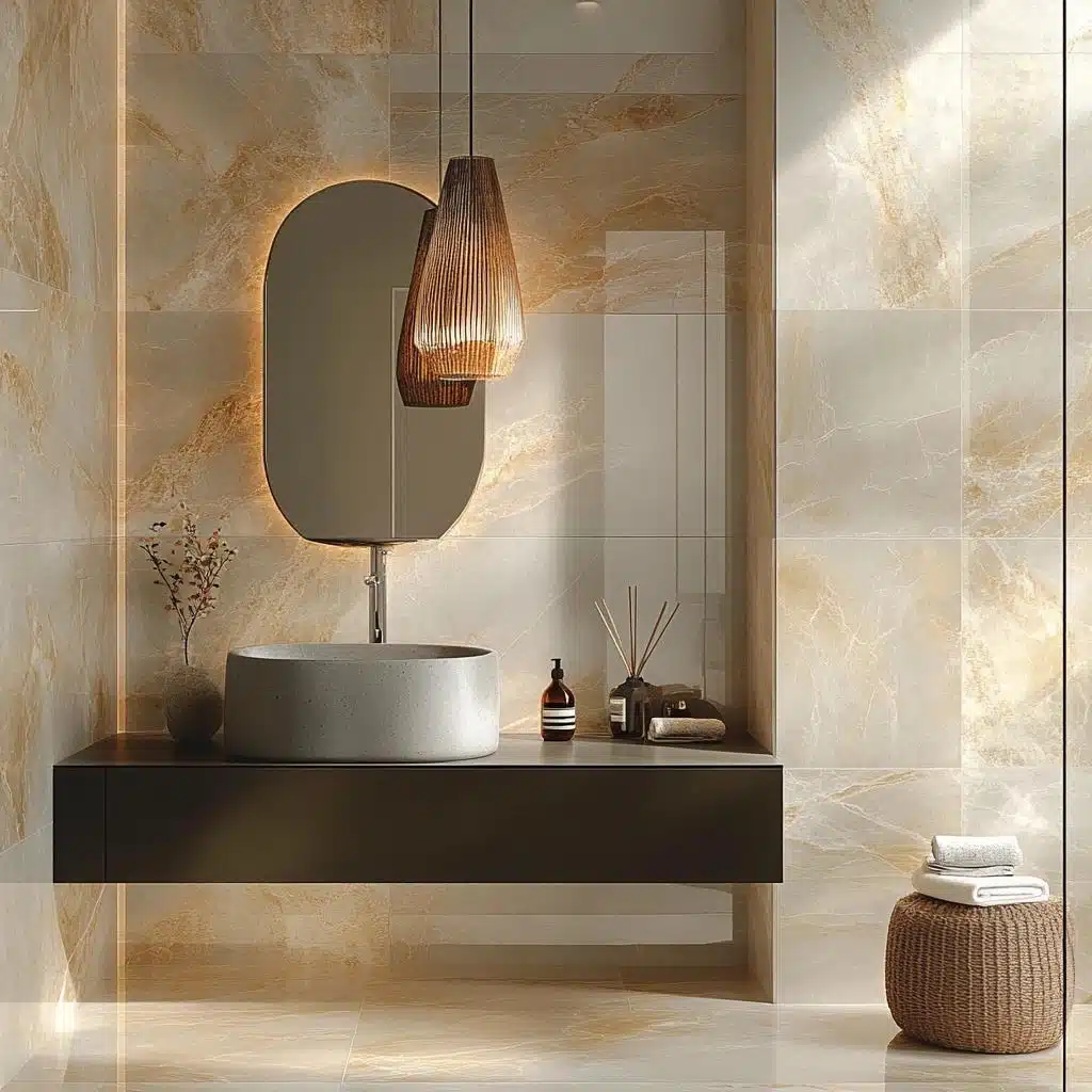 Tendências de Revestimento para Banheiro em 2026: Cores e Materiais