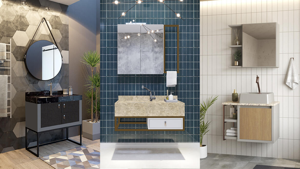 inspiração azulejos banheiro cores terrosas