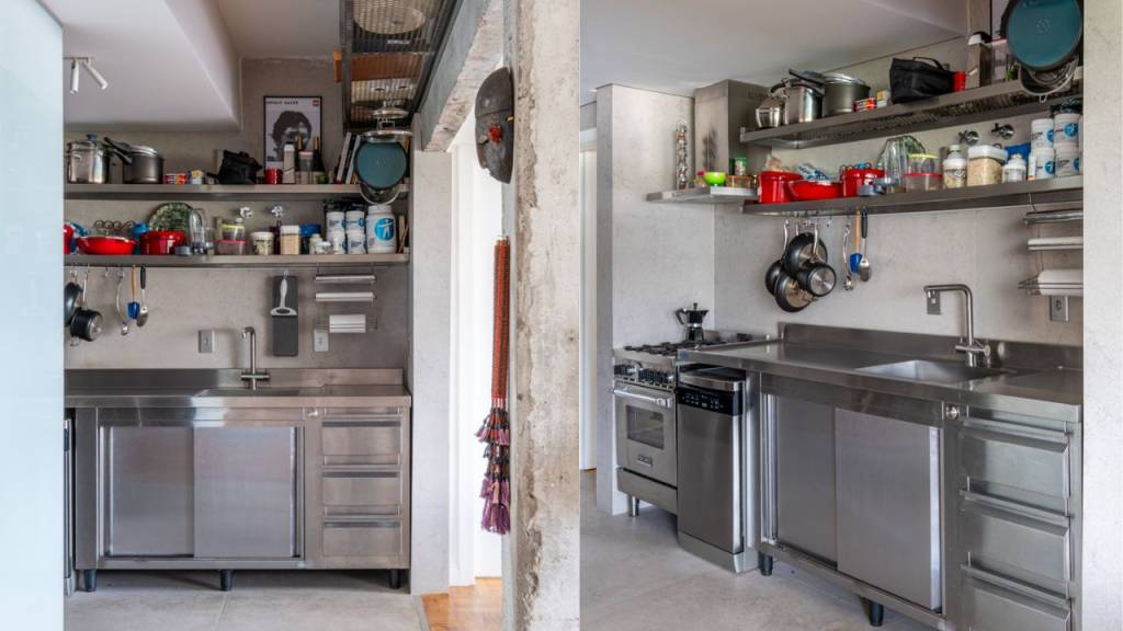 bancada inox com escorredor embutido