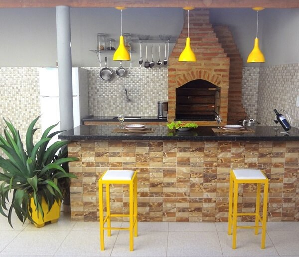 bancada para churrasqueira