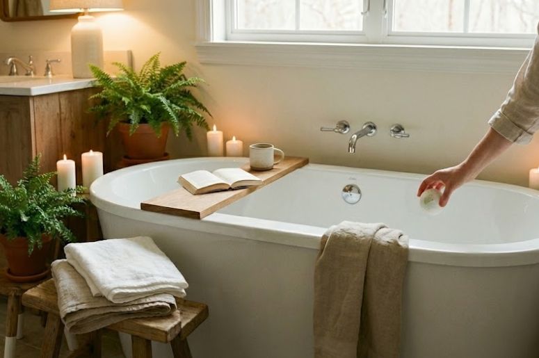 spa de canto com hidromassagem e deck