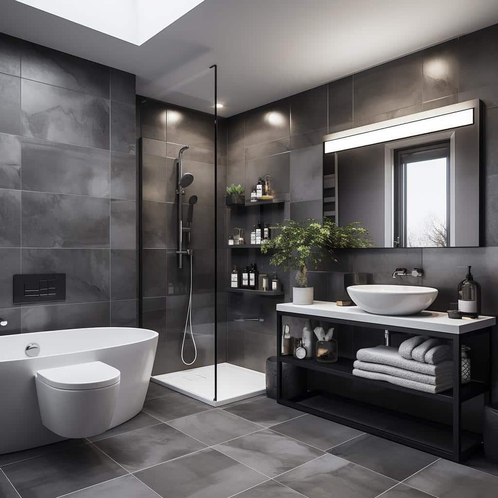 banheiro cinza