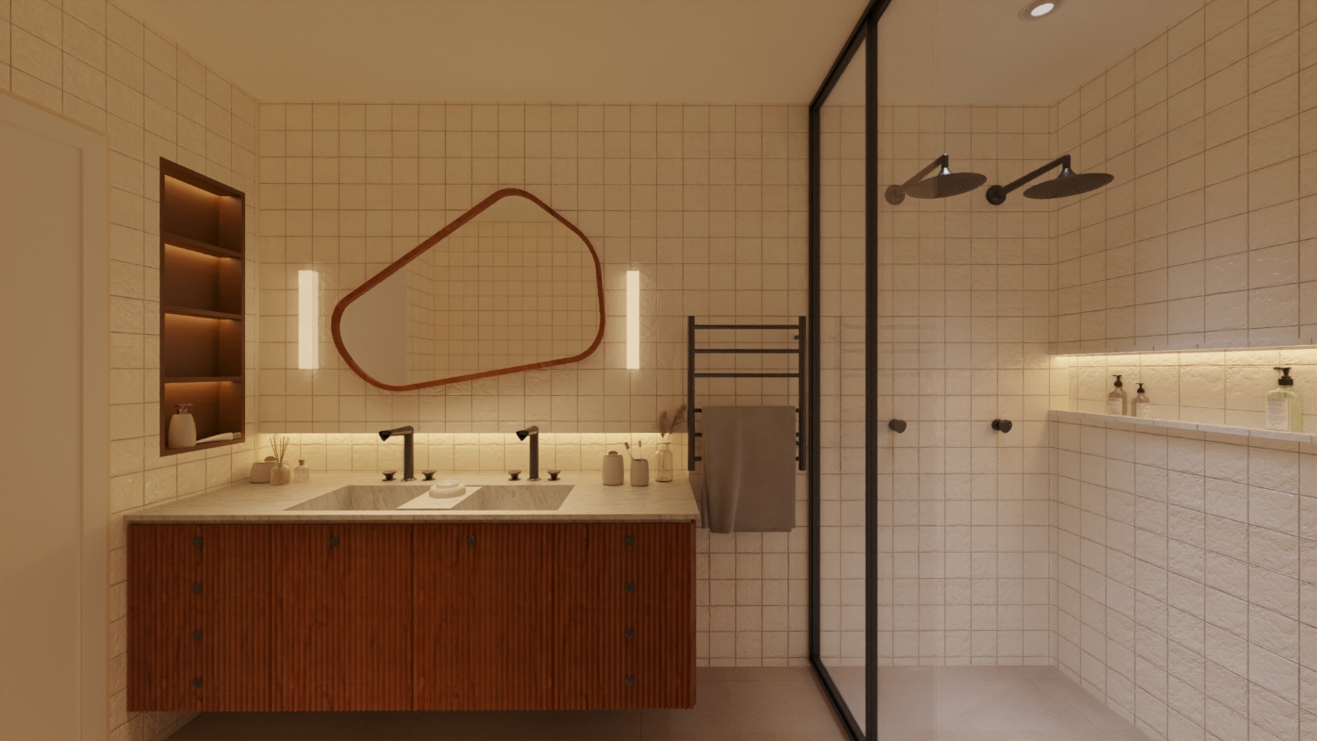 medidas ideais bancada banheiro duas cubas