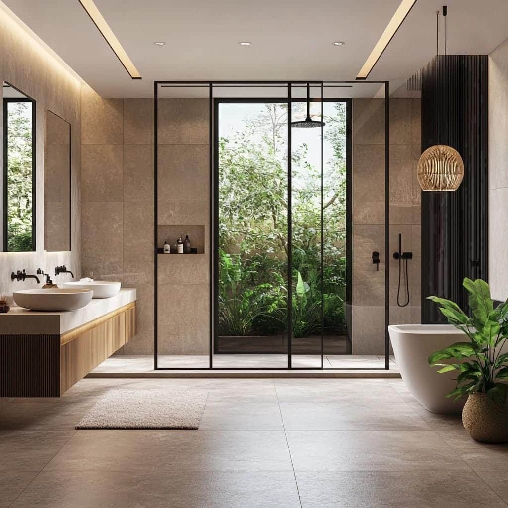 ideias de decoração banheiro com duas cubas