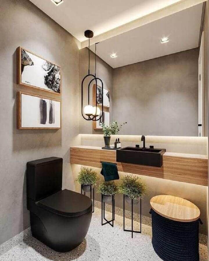 Os melhores revestimentos para um banheiro de fazenda moderno