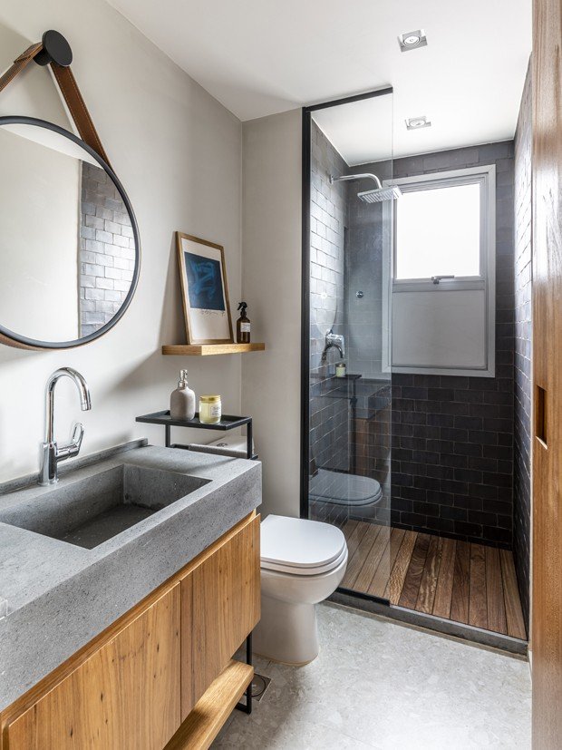 banheiro estilo industrial