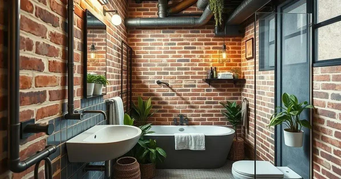 banheiro estilo industrial