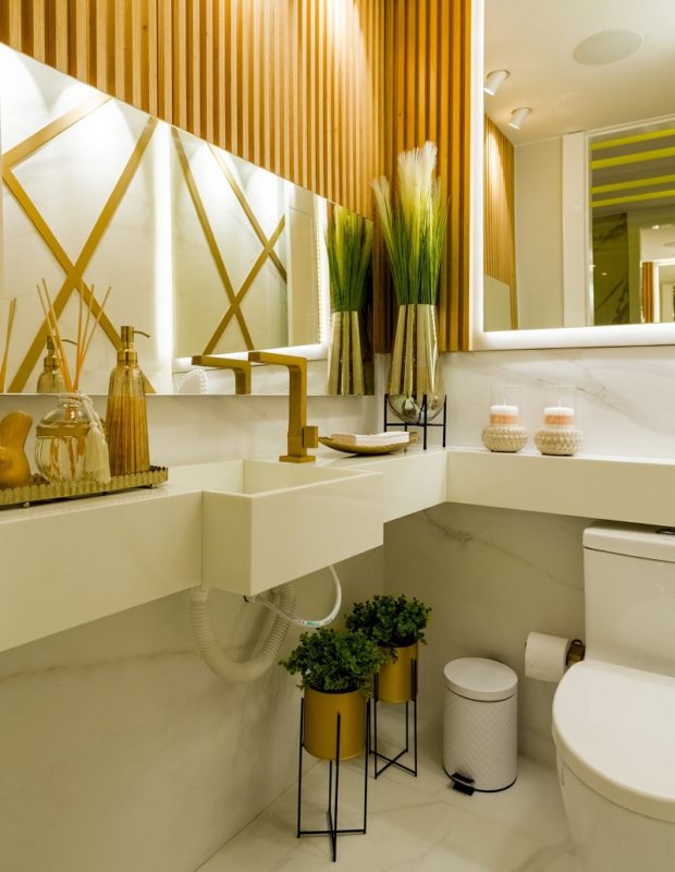 como escolher porcelanato grande para banheiro moderno