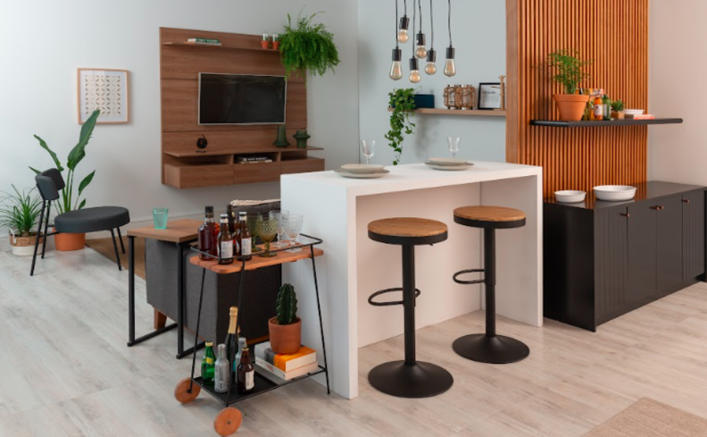 erros comuns ao montar barzinho na sala