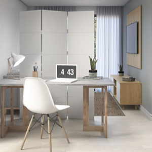 biombo de madeira vs biombo de tecido