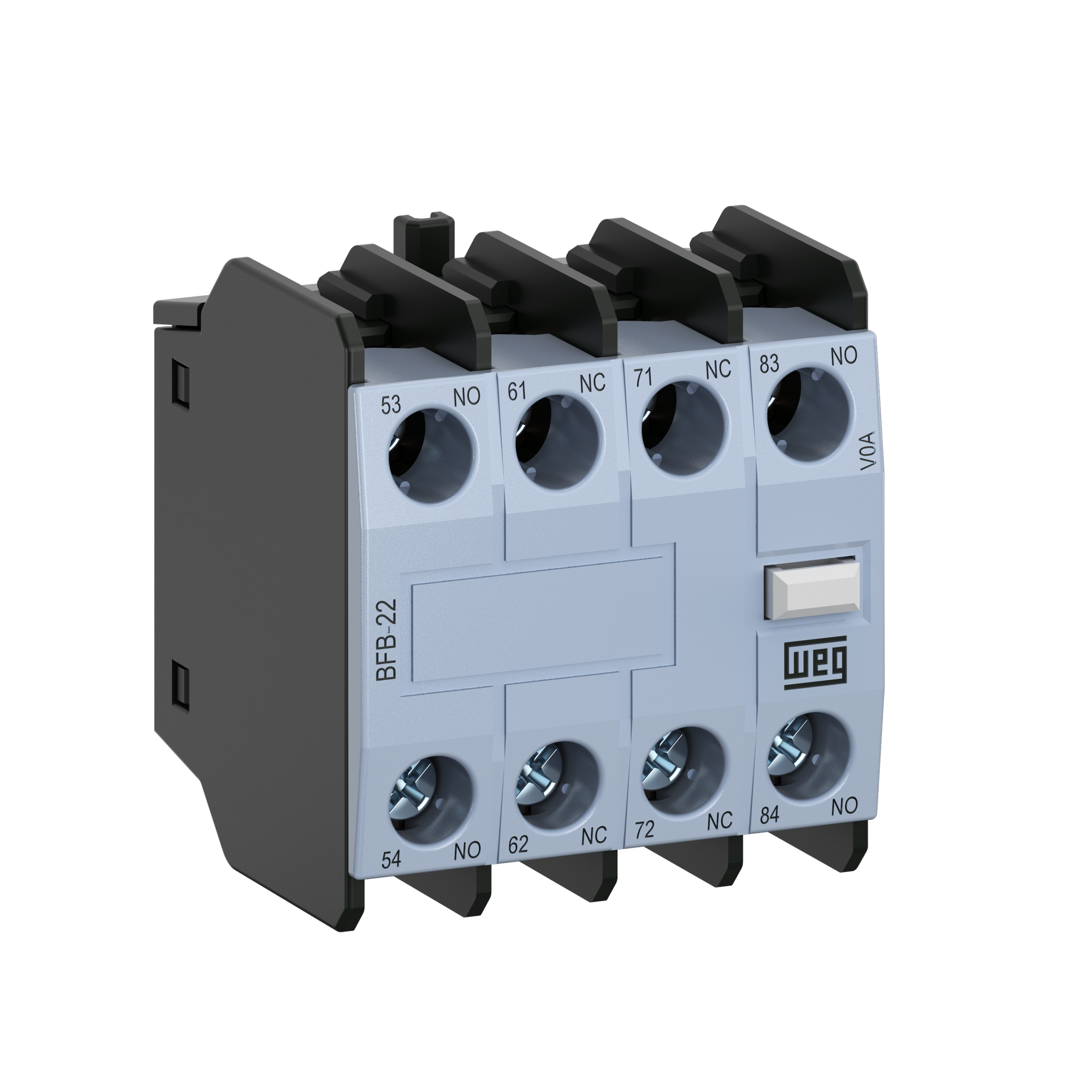 Comparativo: Blocos de Contato Frontais vs. Laterais para Contatores