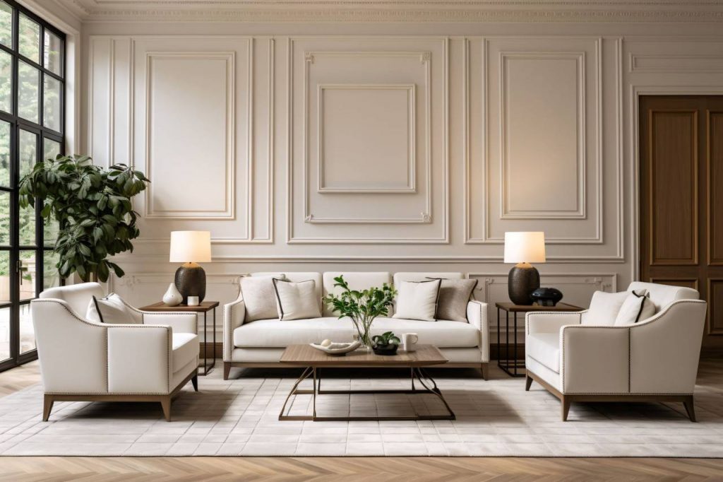 boiserie ideias para sala de estar