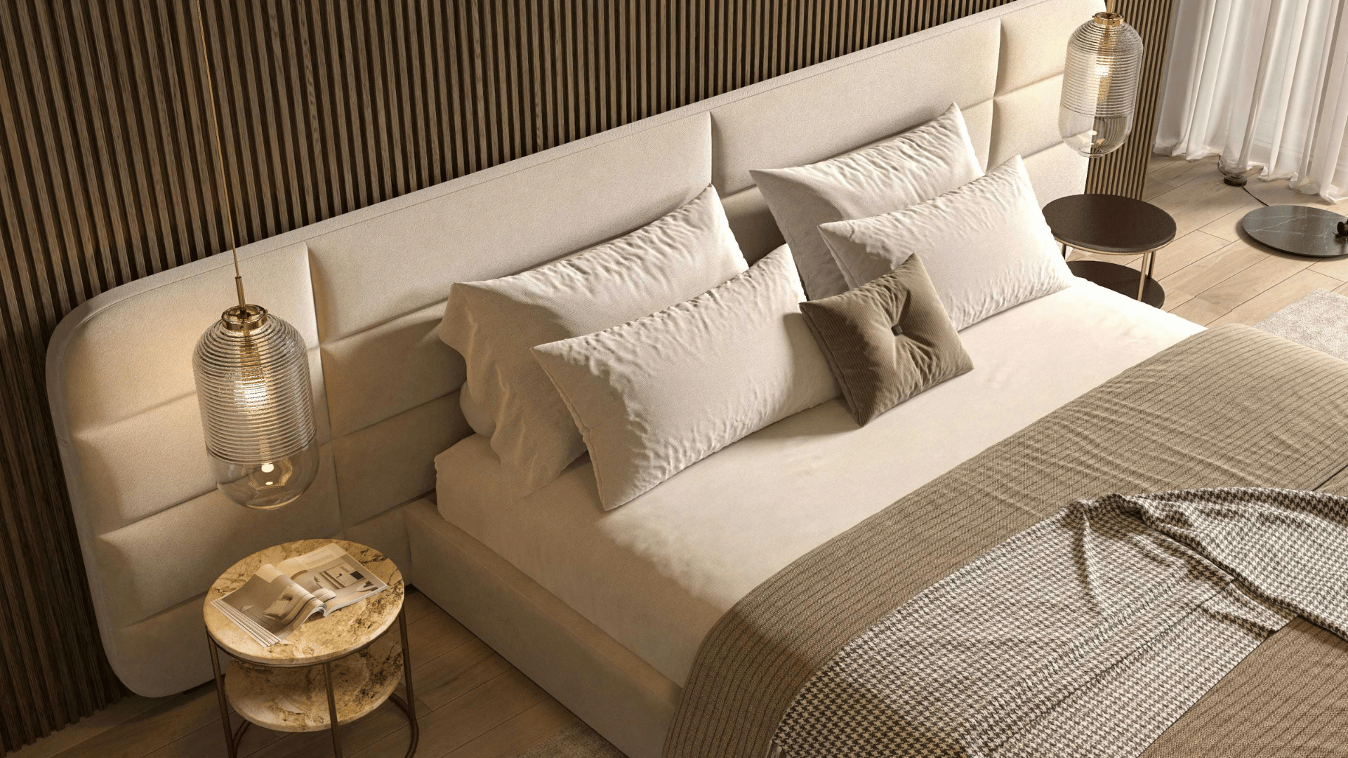 como limpar cabeceira de cama estofada de veludo