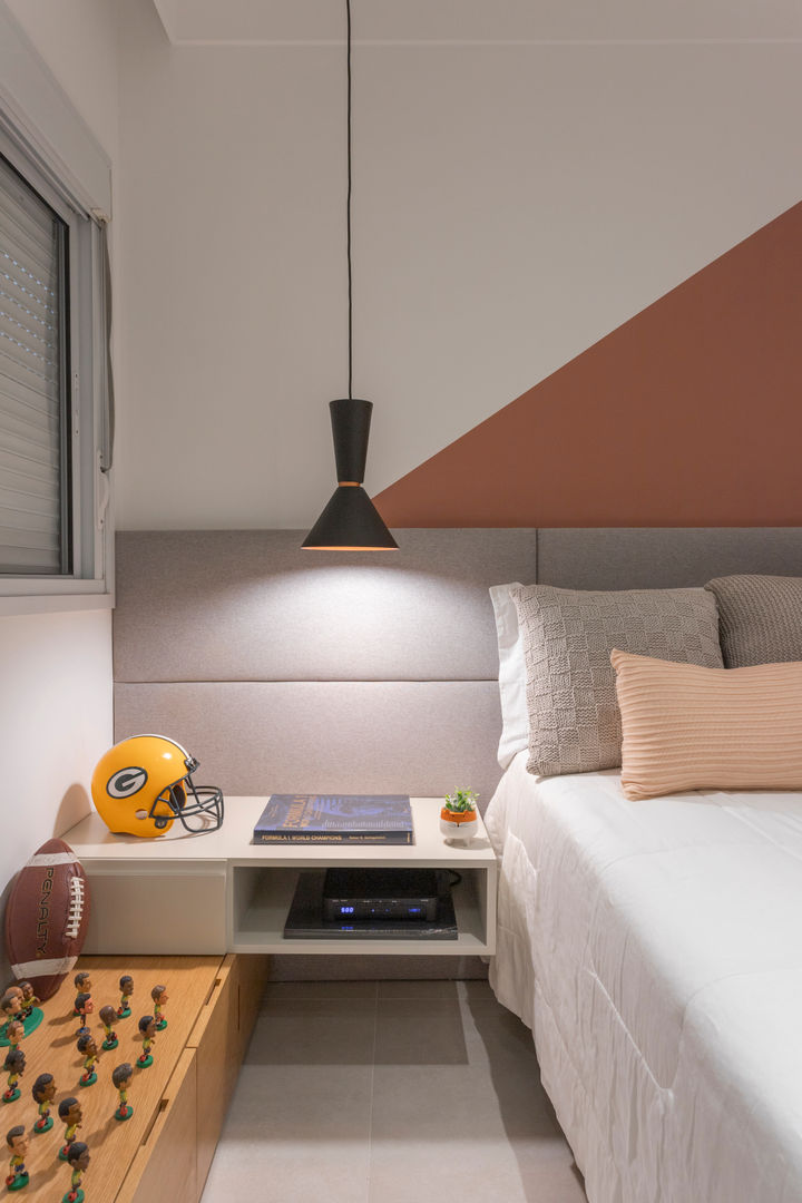 cabeceira de cama estofada