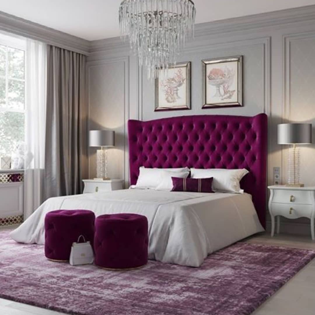 ideias de cabeceira de cama estofada para quarto pequeno