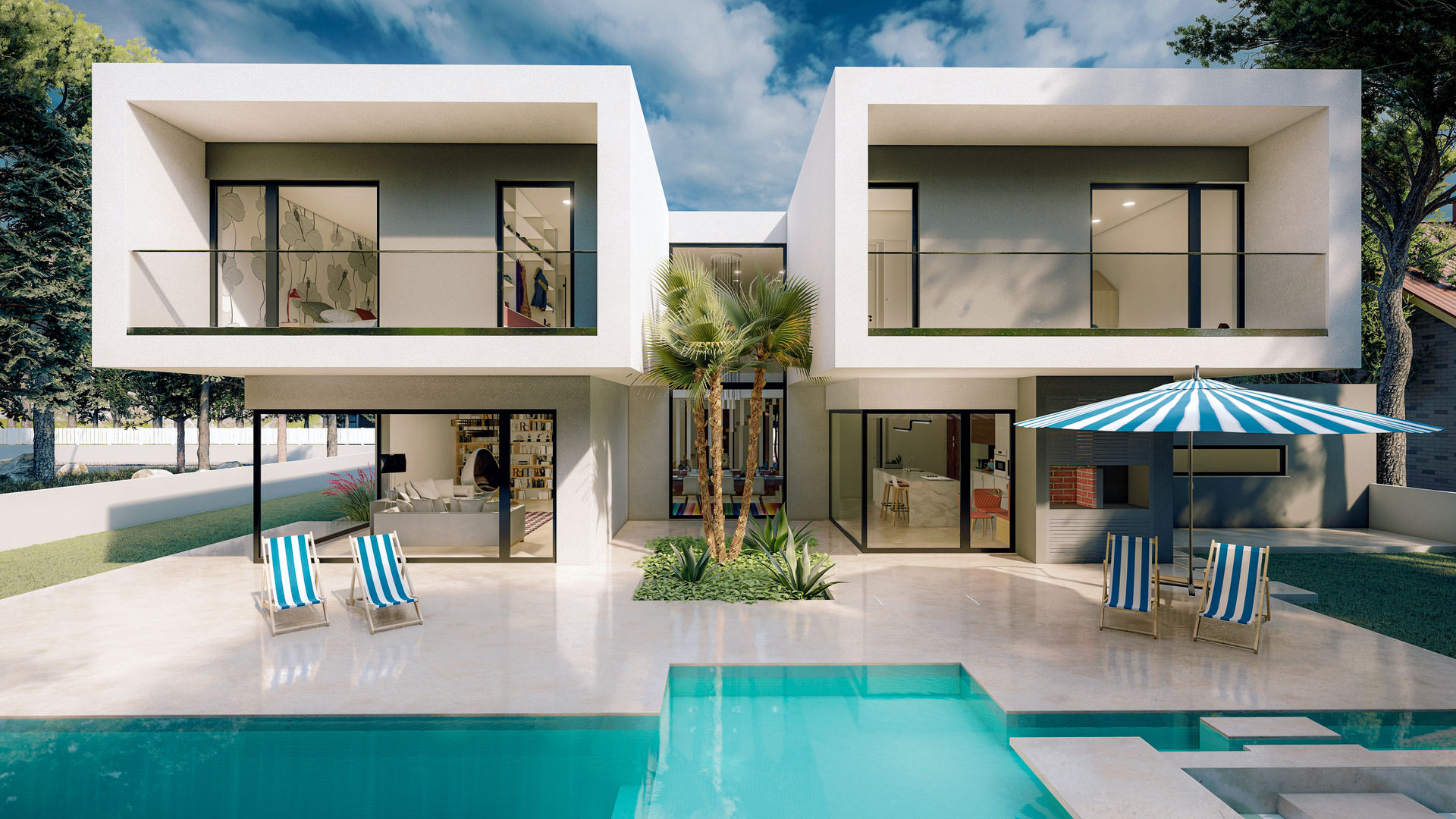 ideias de casas com piscina para inspirar