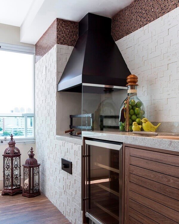 churrasqueira de vidro temperado