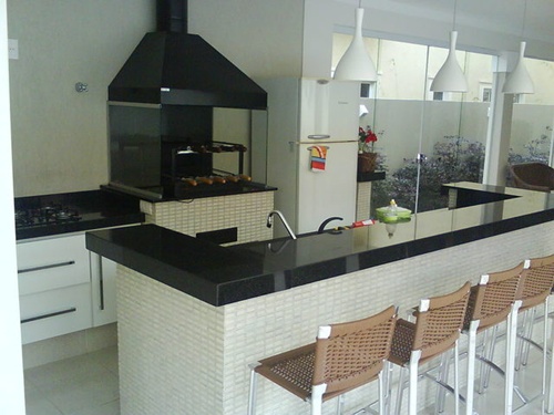 churrasqueira de vidro temperado