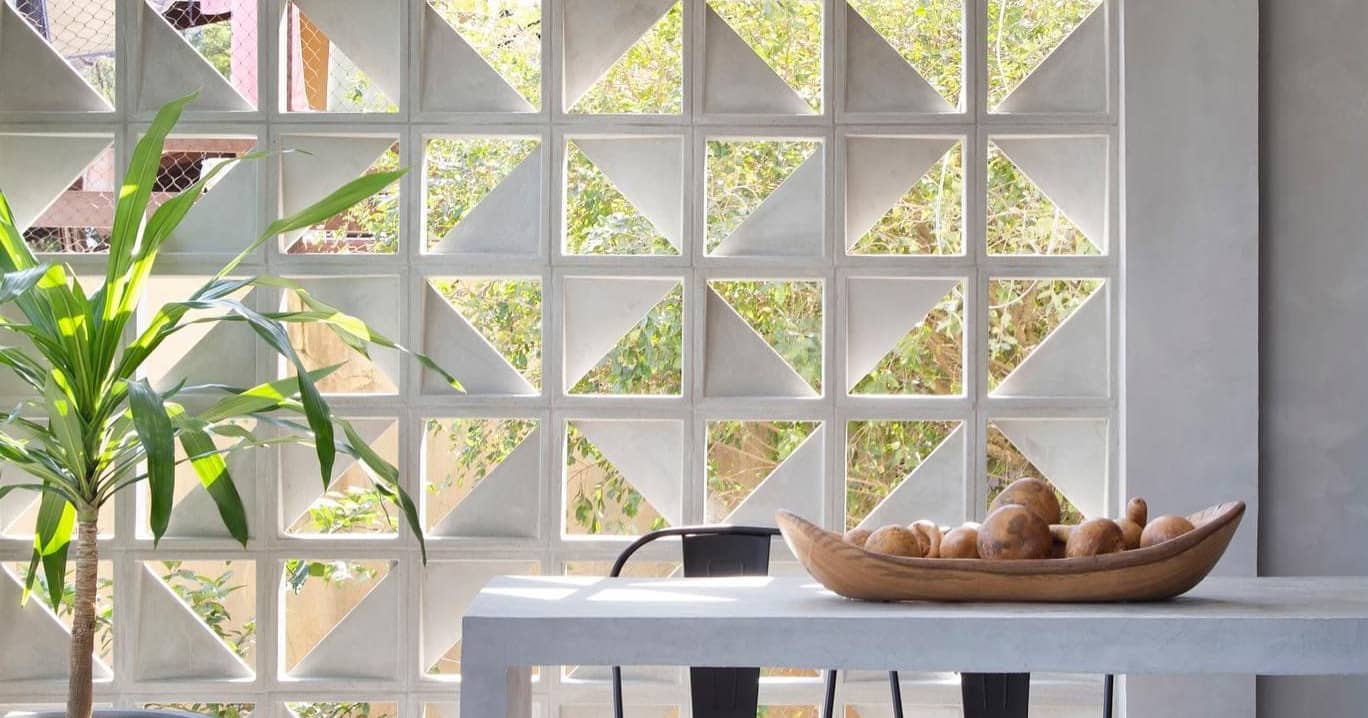 ideias de decoração com cobogós para sala pequena