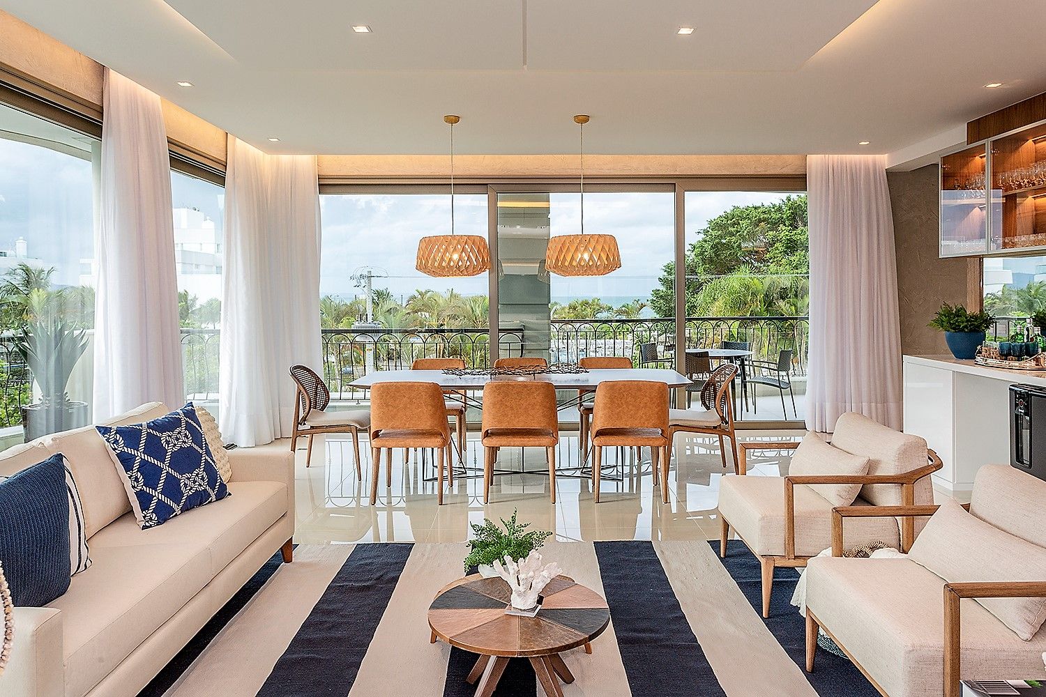 como decorar sala de apartamento na praia