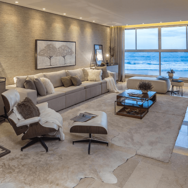 ideias de decoracao sala apartamento praia pequena