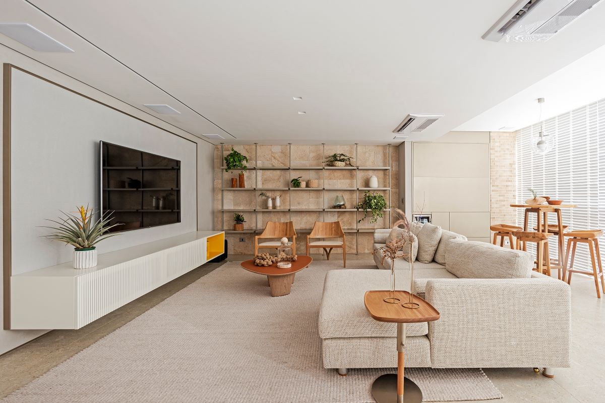 como decorar sala de apartamento na praia