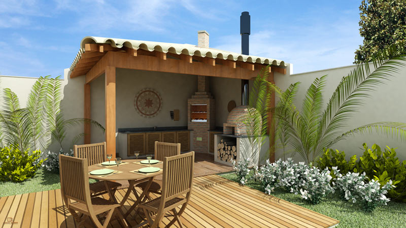 como decorar uma area de lazer