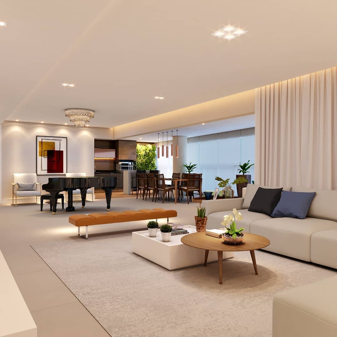 como decorar uma sala grande