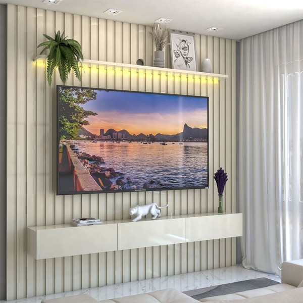 como fazer um painel de tv para sala