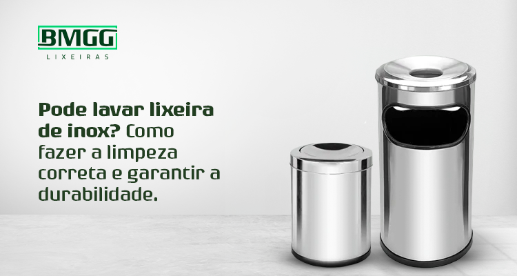 como limpar lixeira de inox