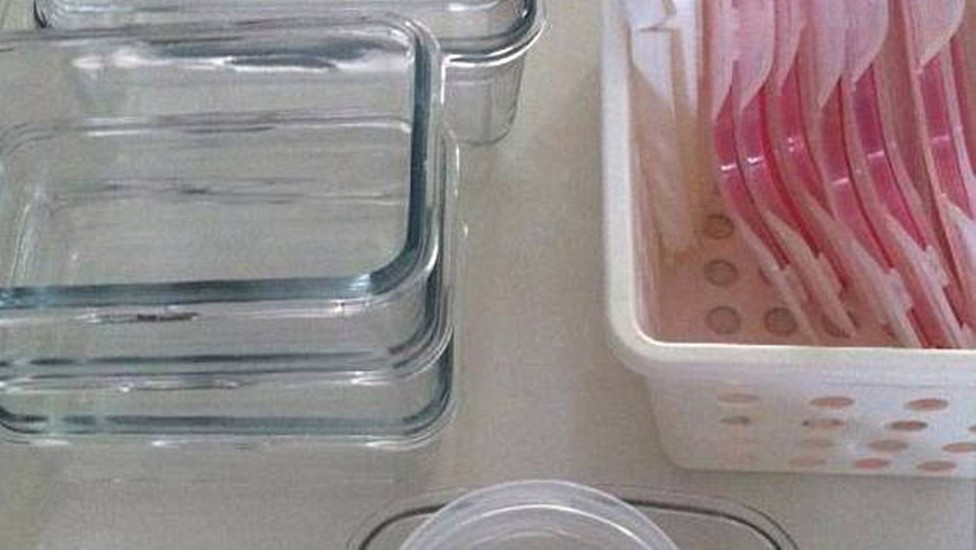 como organizar potes de vidro sem tampa